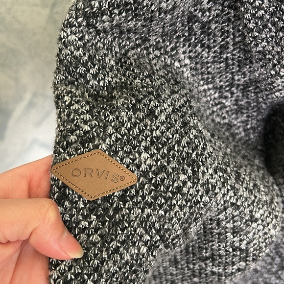 Orvis Gray Quarter-Zip Sweater size L - Picture 6 of 8